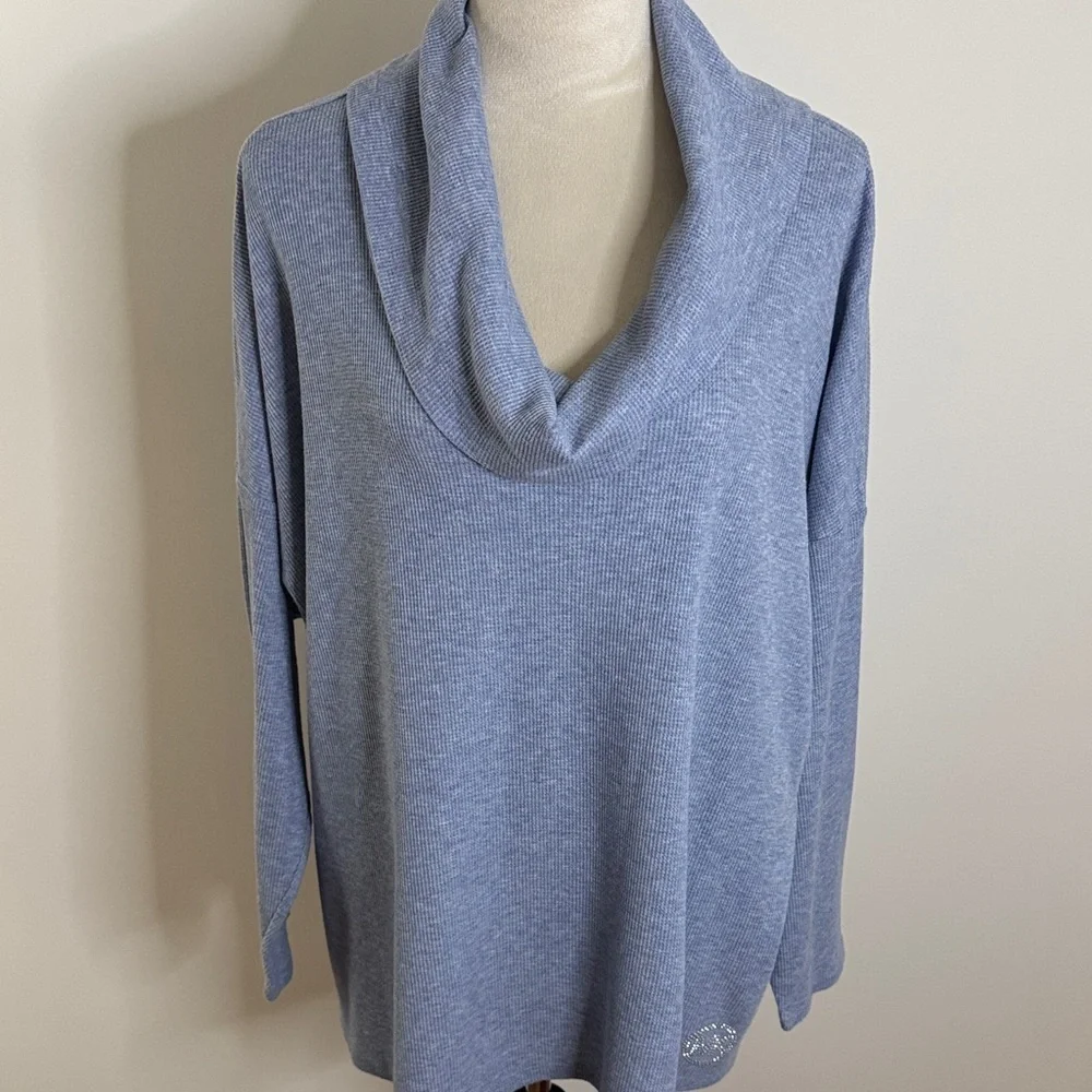 Michael Kors Sky Blue Cowl Neck Sweater